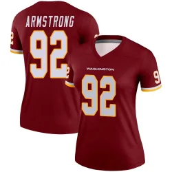 Washington Commanders Women's Legend Burgundy Jersey (92 Dorance Armstrong)