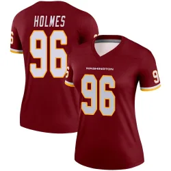 Washington Commanders Women's Legend Burgundy Jersey (96 Jalyn Holmes)