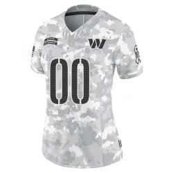 Washington Commanders Women's Limited Arctic Camo 2024 Salute to Service Jersey (00 Custom)