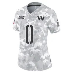 Washington Commanders Women's Limited Arctic Camo 2024 Salute to Service Jersey (0 Anim Dankwah)