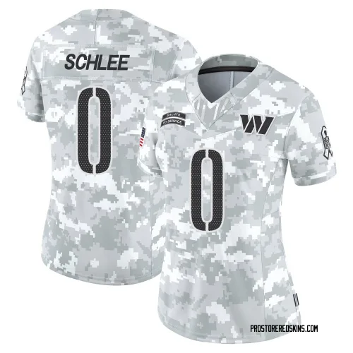 Washington Commanders Women's Limited Arctic Camo 2024 Salute to Service Jersey (0 Collin Schlee)