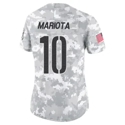 Washington Commanders Women's Limited Arctic Camo 2024 Salute to Service Jersey (10 Marcus Mariota)