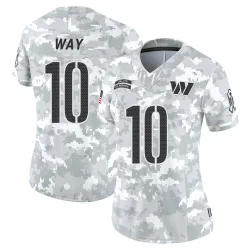 Washington Commanders Women's Limited Arctic Camo 2024 Salute to Service Jersey (10 Tress Way)