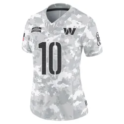 Washington Commanders Women's Limited Arctic Camo 2024 Salute to Service Jersey (10 Tress Way)