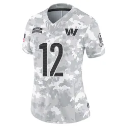 Washington Commanders Women's Limited Arctic Camo 2024 Salute to Service Jersey (12 Michael Gallup)