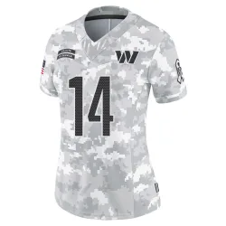Washington Commanders Women's Limited Arctic Camo 2024 Salute to Service Jersey (14 Josh Johnson)