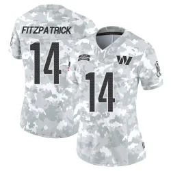 Washington Commanders Women's Limited Arctic Camo 2024 Salute to Service Jersey (14 Ryan Fitzpatrick)