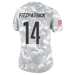Washington Commanders Women's Limited Arctic Camo 2024 Salute to Service Jersey (14 Ryan Fitzpatrick)