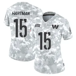 Washington Commanders Women's Limited Arctic Camo 2024 Salute to Service Jersey (15 Sam Hartman)