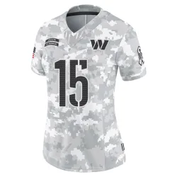 Washington Commanders Women's Limited Arctic Camo 2024 Salute to Service Jersey (15 Sam Hartman)