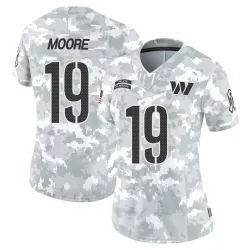 Washington Commanders Women's Limited Arctic Camo 2024 Salute to Service Jersey (19 Chris Moore)