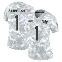 Washington Commanders Women's Limited Arctic Camo 2024 Salute to Service Jersey (1 Deebo Samuel Sr.)