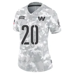 Washington Commanders Women's Limited Arctic Camo 2024 Salute to Service Jersey (20 Quan Martin)