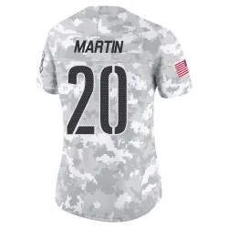 Washington Commanders Women's Limited Arctic Camo 2024 Salute to Service Jersey (20 Quan Martin)