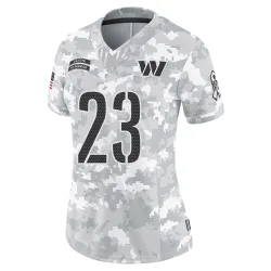 Washington Commanders Women's Limited Arctic Camo 2024 Salute to Service Jersey (23 J.D. McKissic)