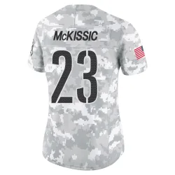 Washington Commanders Women's Limited Arctic Camo 2024 Salute to Service Jersey (23 J.D. McKissic)