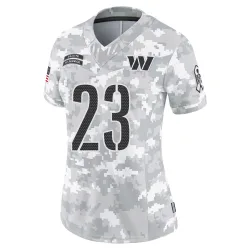 Washington Commanders Women's Limited Arctic Camo 2024 Salute to Service Jersey (23 Trey Amos)