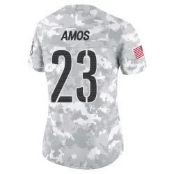 Washington Commanders Women's Limited Arctic Camo 2024 Salute to Service Jersey (23 Trey Amos)
