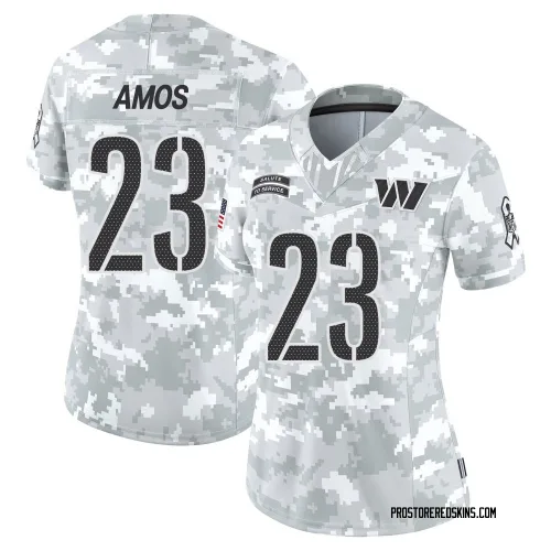 Washington Commanders Women's Limited Arctic Camo 2024 Salute to Service Jersey (23 Trey Amos)