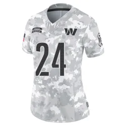 Washington Commanders Women's Limited Arctic Camo 2024 Salute to Service Jersey (24 Kazmeir Allen)