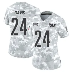 Washington Commanders Women's Limited Arctic Camo 2024 Salute to Service Jersey (24 Michael Davis)