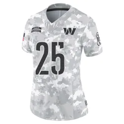 Washington Commanders Women's Limited Arctic Camo 2024 Salute to Service Jersey (25 Demetric Felton)