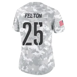 Washington Commanders Women's Limited Arctic Camo 2024 Salute to Service Jersey (25 Demetric Felton)
