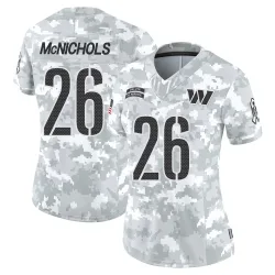 Washington Commanders Women's Limited Arctic Camo 2024 Salute to Service Jersey (26 Jeremy McNichols)