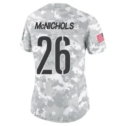 Washington Commanders Women's Limited Arctic Camo 2024 Salute to Service Jersey (26 Jeremy McNichols)