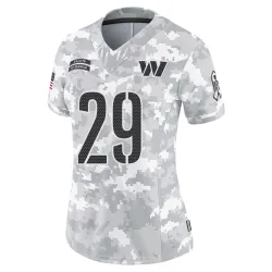 Washington Commanders Women's Limited Arctic Camo 2024 Salute to Service Jersey (29 Kevon Seymour)