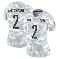 Washington Commanders Women's Limited Arctic Camo 2024 Salute to Service Jersey (2 Marshon Lattimore)