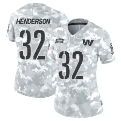 Washington Commanders Women's Limited Arctic Camo 2024 Salute to Service Jersey (32 Xavier Henderson)