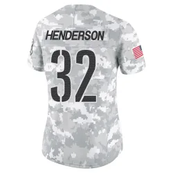 Washington Commanders Women's Limited Arctic Camo 2024 Salute to Service Jersey (32 Xavier Henderson)