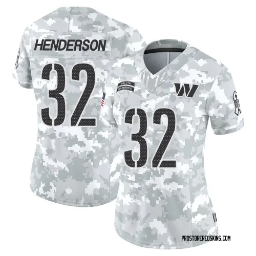 Washington Commanders Women's Limited Arctic Camo 2024 Salute to Service Jersey (32 Xavier Henderson)