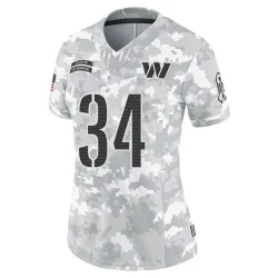 Washington Commanders Women's Limited Arctic Camo 2024 Salute to Service Jersey (34 Michael Wiley)