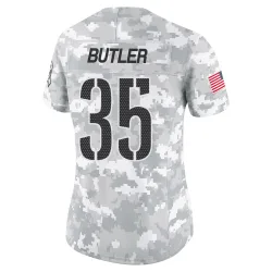 Washington Commanders Women's Limited Arctic Camo 2024 Salute to Service Jersey (35 Percy Butler)