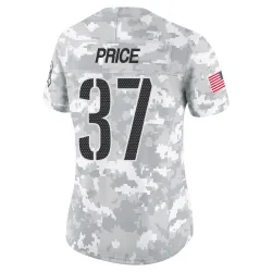 Washington Commanders Women's Limited Arctic Camo 2024 Salute to Service Jersey (37 Bobby Price)