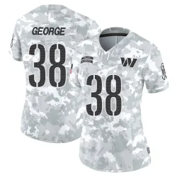 Washington Commanders Women's Limited Arctic Camo 2024 Salute to Service Jersey (38 Allan George)