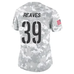 Washington Commanders Women's Limited Arctic Camo 2024 Salute to Service Jersey (39 Jeremy Reaves)