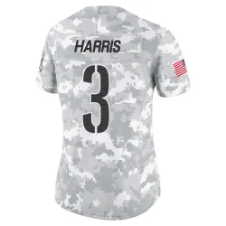 Washington Commanders Women's Limited Arctic Camo 2024 Salute to Service Jersey (3 Will Harris)