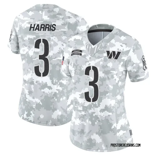 Washington Commanders Women's Limited Arctic Camo 2024 Salute to Service Jersey (3 Will Harris)