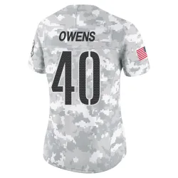 Washington Commanders Women's Limited Arctic Camo 2024 Salute to Service Jersey (40 Tyler Owens)