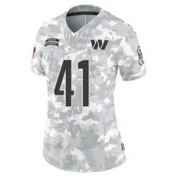 Washington Commanders Women's Limited Arctic Camo 2024 Salute to Service Jersey (41 Colson Yankoff)