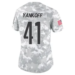 Washington Commanders Women's Limited Arctic Camo 2024 Salute to Service Jersey (41 Colson Yankoff)