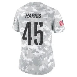 Washington Commanders Women's Limited Arctic Camo 2024 Salute to Service Jersey (45 De'Jon Harris)