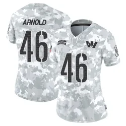 Washington Commanders Women's Limited Arctic Camo 2024 Salute to Service Jersey (46 Kam Arnold)