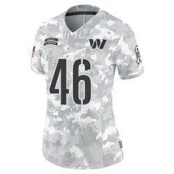Washington Commanders Women's Limited Arctic Camo 2024 Salute to Service Jersey (46 Kam Arnold)