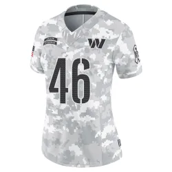 Washington Commanders Women's Limited Arctic Camo 2024 Salute to Service Jersey (46 Nico Marley)