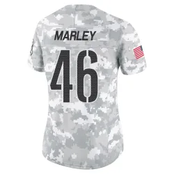 Washington Commanders Women's Limited Arctic Camo 2024 Salute to Service Jersey (46 Nico Marley)