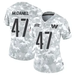 Washington Commanders Women's Limited Arctic Camo 2024 Salute to Service Jersey (47 Robert McDaniel)